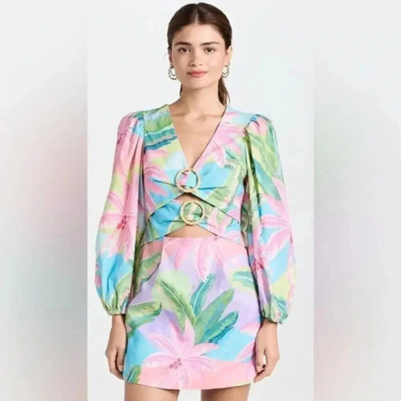 FARM RIO BEACH VIBE MULTICOLOR SIZE L B1942 - Picture 1 of 5